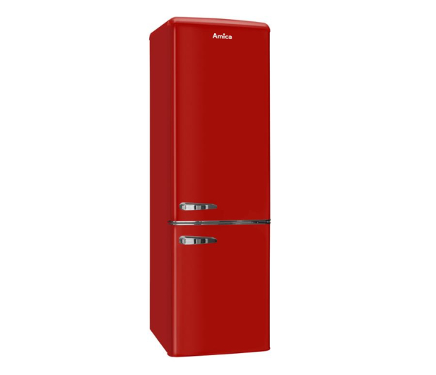 Lodówka Amica FK2965.3RAA 181cm Czerwona Retro SlimSize 244L - 523468 - zdjęcie 2